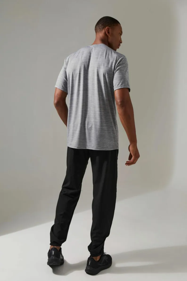 Fashion boohooMAN Man Active Breathable Marl T-shirt charcoal