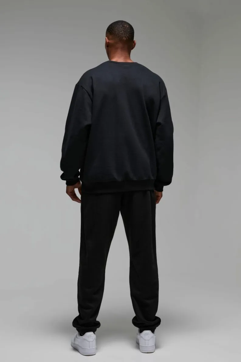 Flash Sale boohooMAN Man Active Bronx Gym Lift Club Oversized Jogger black
