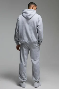 Best boohooMAN Man Active Bronx Gym Lift Club Oversized Jogger grey marl