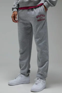 Clearance boohooMAN Man Active Bronx Gym Oversized Jogger grey marl