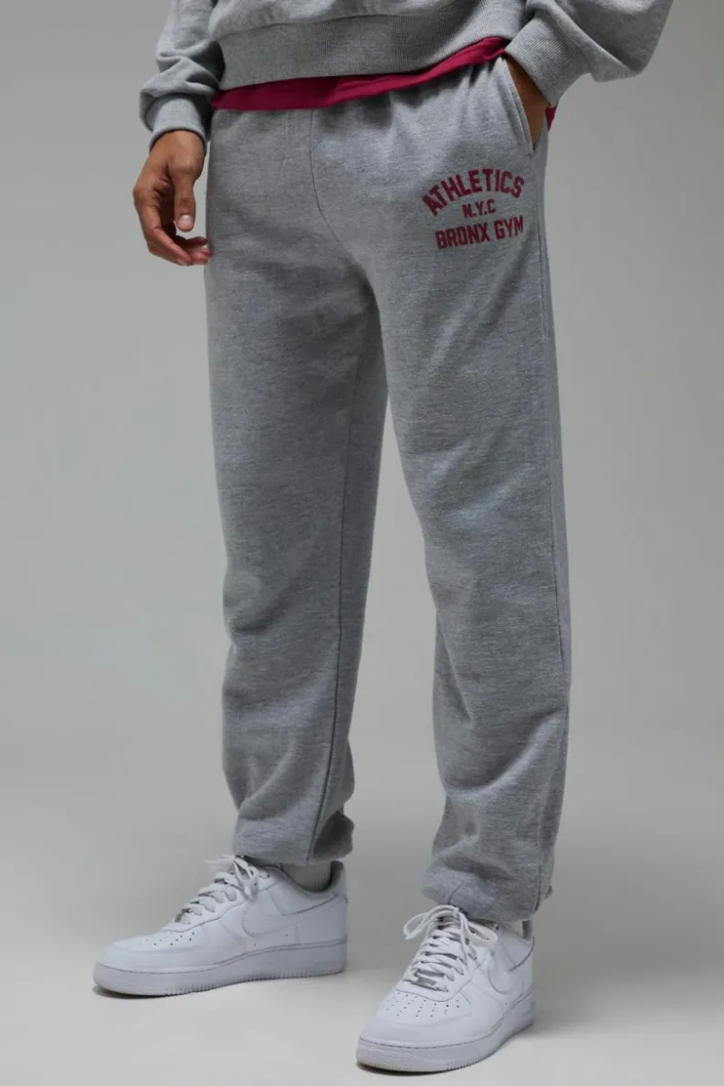 Clearance boohooMAN Man Active Bronx Gym Oversized Jogger grey marl