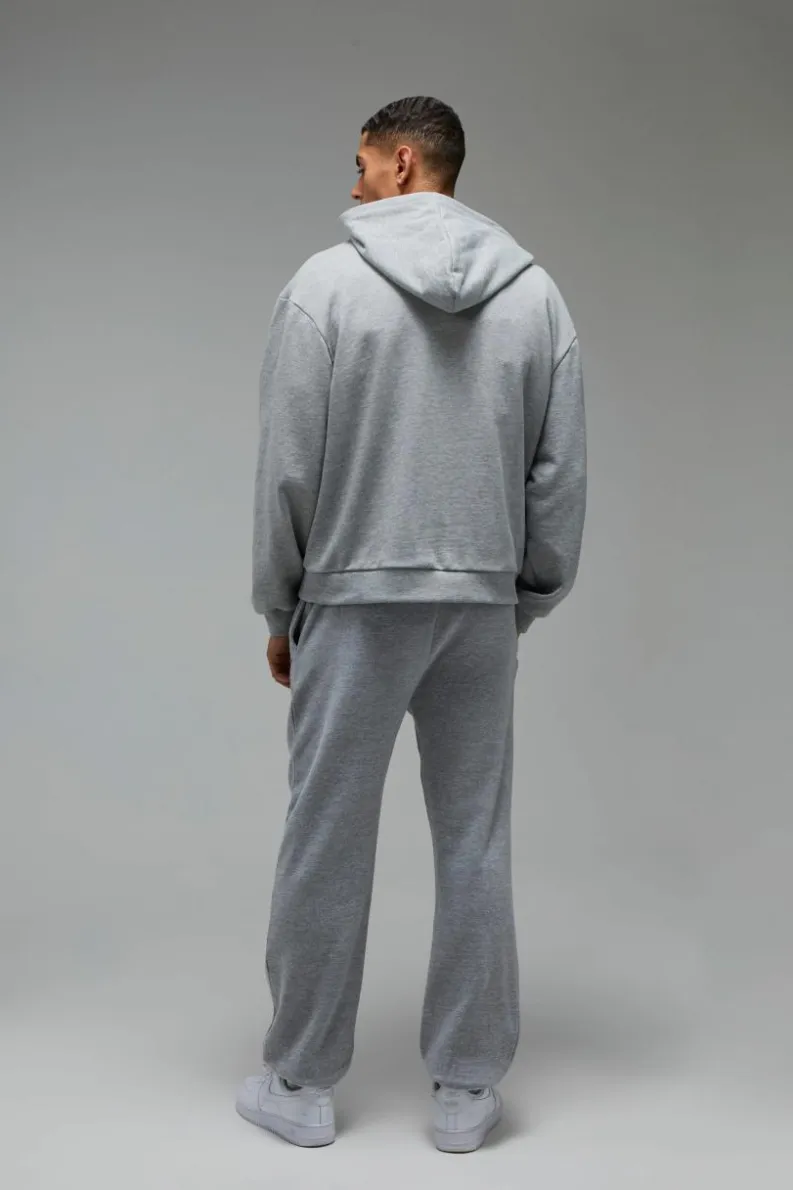 Clearance boohooMAN Man Active Bronx Gym Oversized Jogger grey marl