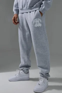 Best boohooMAN Man Active Bronx Gym Oversized Jogger grey marl