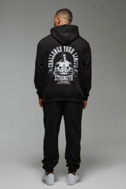 New boohooMAN Man Active Club Regular Fit Jogger black