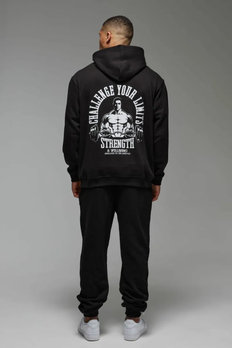 New boohooMAN Man Active Club Regular Fit Jogger black