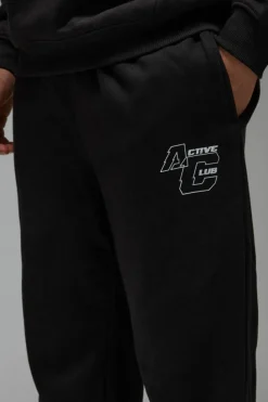 New boohooMAN Man Active Club Regular Fit Jogger black