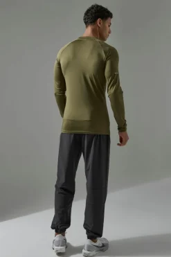 Best Sale boohooMAN Man Active Compression Training Top khaki