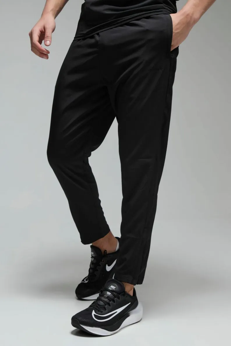 Cheap boohooMAN Man Active Cropped Tapered Jogger black