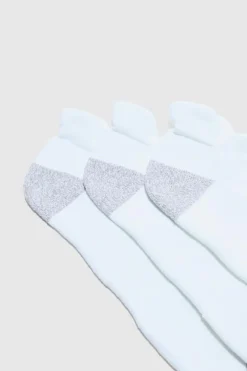 Sale boohooMAN Man Active Cushioned Training Trainer 3 Pack Socks white