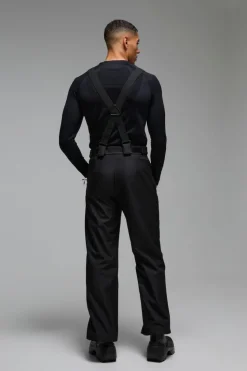 Store boohooMAN Man Active Detachable Strap Ski Trousers black