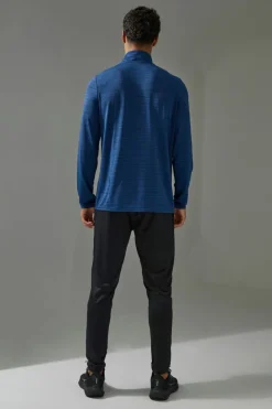 Cheap boohooMAN Man Active Engineered Performance 1/4 Zip midnight