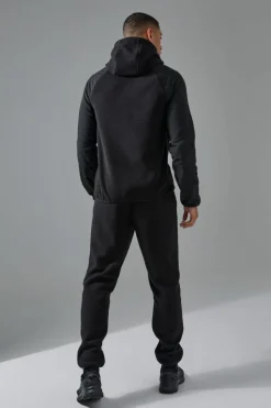 Outlet boohooMAN Man Active Fleece Jogger black