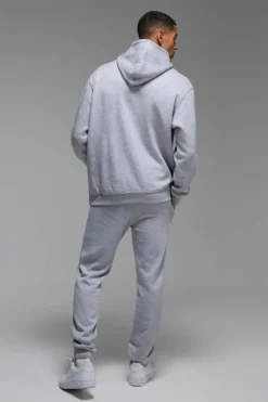 New boohooMAN Man Active Golf Country Club Oversized Hoodie grey marl