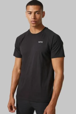 Discount boohooMAN Man Active Gym Basic Regular Fit T-shirt black