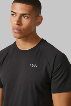 Discount boohooMAN Man Active Gym Basic Regular Fit T-shirt black