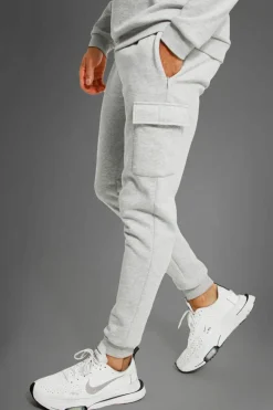 Flash Sale boohooMAN Man Active Gym Cargo Jogger grey marl