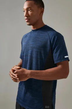 Cheap boohooMAN Man Active Gym Lightweight T Shirt midnight