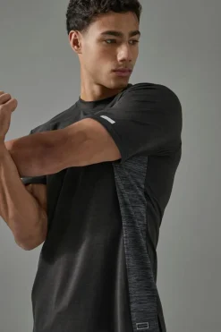 New boohooMAN Man Active Gym Lightweight T Shirt black