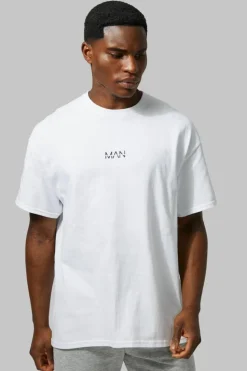 Discount boohooMAN MAN ACTIVE GYM OVERSIZED ONE MORE REP T-SHIRT white