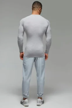 Cheap boohooMAN Man Active Gym Tapered Jogger light grey