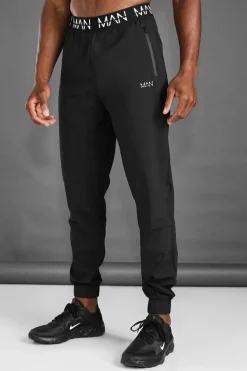 Flash Sale boohooMAN Man Active Gym Tapered Jogger black