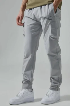 Best boohooMAN Man Active Gym Technical Cargo Jogger light grey