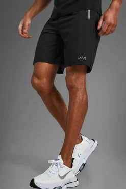 Best boohooMAN Man Active Gym Zip Pocket Regular Fit 5inch Shorts black