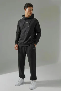 Best Sale boohooMAN Man Active Hoodie & Jogger Tracksuit black