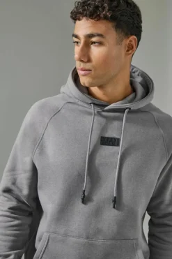 Flash Sale boohooMAN Man Active Hoodie & Short Tracksuit charcoal