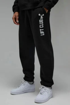 Cheap boohooMAN Man Active Lift Club Oversized Jogger black