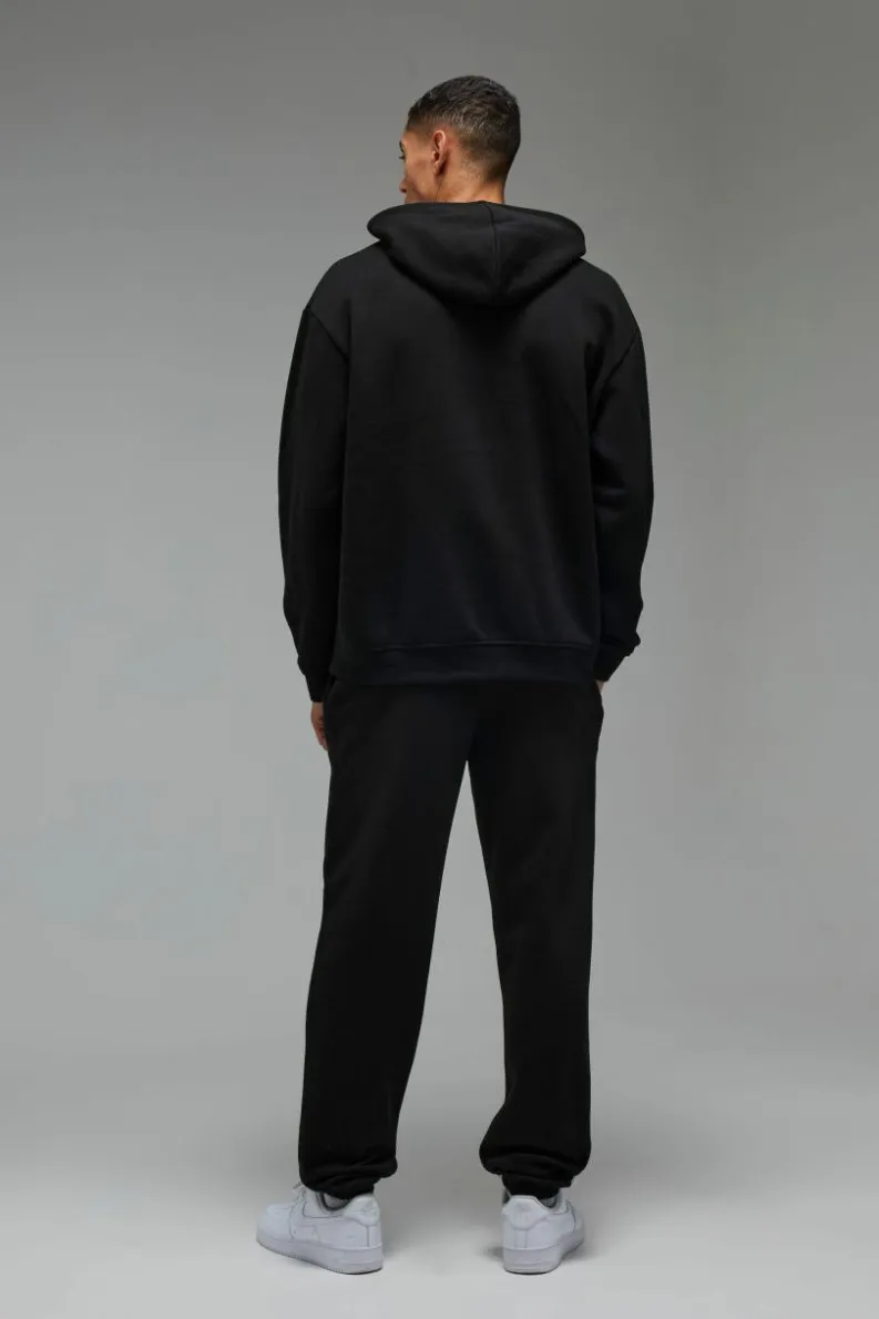 Cheap boohooMAN Man Active Lift Club Oversized Jogger black