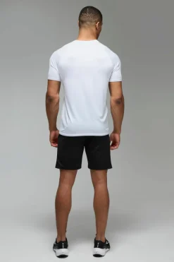 Clearance boohooMAN Man Active Lightweight Essentials Gym Regular Fit Raglan T-shirt white