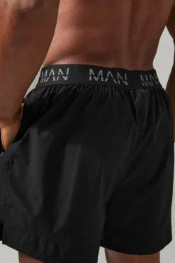 Best Sale boohooMAN Man Active Logo 5inch Short black