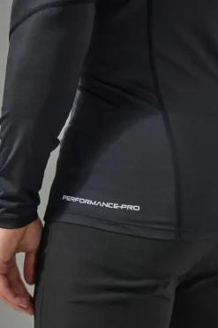 Online boohooMAN Man Active Long Sleeve Base Layer T-shirt 2 Pack black