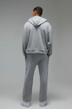 Online boohooMAN Man Active New York City Athletics Oversized Jogger grey marl