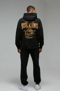 Outlet boohooMAN Man Active One More Rep Oversized Jogger black