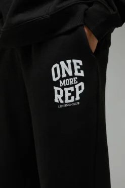 Outlet boohooMAN Man Active One More Rep Oversized Jogger black