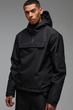 Cheap boohooMAN Man Active Overhead Ski Jacket black