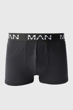 Cheap boohooMAN Man Active Performance Boxer 5 pack black