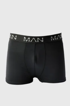 Shop boohooMAN Man Active Performance Boxer 3 pack multi