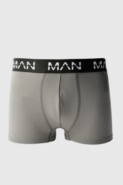 Discount boohooMAN Man Active Performance Boxer grey