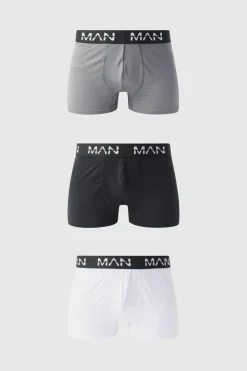 Fashion boohooMAN Man Active Performance Boxer 3 pack multi