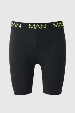 Fashion boohooMAN Man Active Performance 7inch Long 3 Pack Boxer Neon Logo multi
