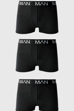Sale boohooMAN Man Active Performance 3 Pack Boxer black