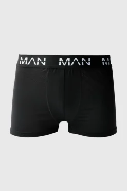 Sale boohooMAN Man Active Performance 3 Pack Boxer black