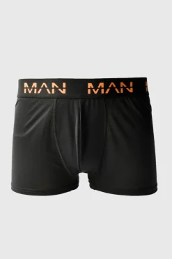 Discount boohooMAN Man Active Performance 3 Pack Boxer Neon Logo multi