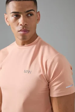 Hot boohooMAN Man Active Performance T-shirt coral
