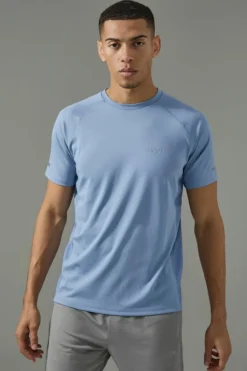 Discount boohooMAN Man Active Performance T Shirt & Short Set steel