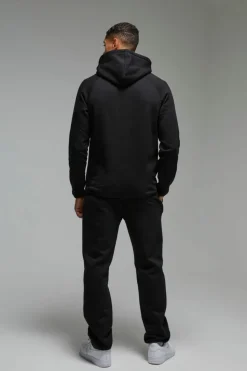 Discount boohooMAN Man Active Regular Fit Badge Jogger black