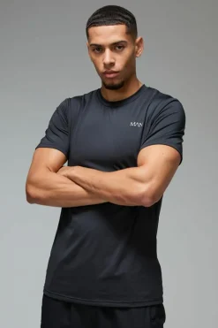 Fashion boohooMAN Man Active Regular Fit Performance T-shirt black